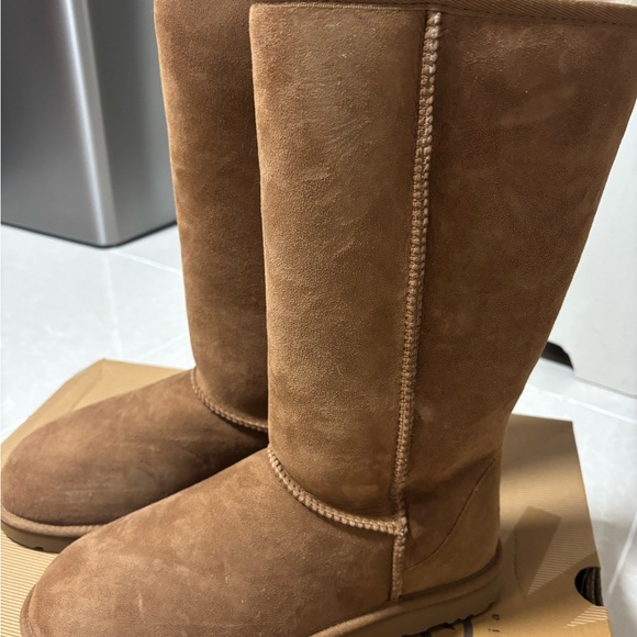 UGG Women's Classic Tall Boots in Rich Tan - Picture 3 of 6